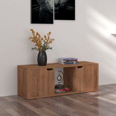 Meuble TV Chêne marron 88,5x27,5x30,5 cm