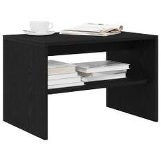 Meuble TV chêne noir 60x40x40 cm bois d'ingénierie