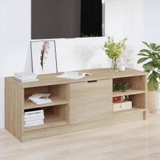 Meuble TV Chêne sonoma 102x35,5x36,5 cm Bois d'ingénierie