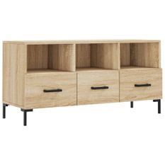 Meuble TV chêne sonoma 102x36x50 cm bois d'ingénierie