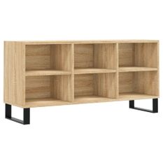 Meuble TV chêne sonoma 103,5x30x50 cm bois d'ingénierie