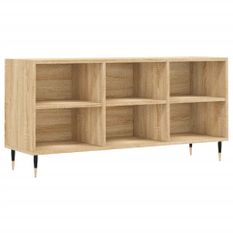 Meuble TV chêne sonoma 103,5x30x50 cm bois d'ingénierie