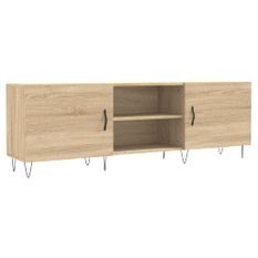 Meuble TV chêne sonoma 150x30x50 cm bois d'ingénierie