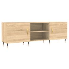 Meuble TV chêne sonoma 150x30x50 cm bois d'ingénierie