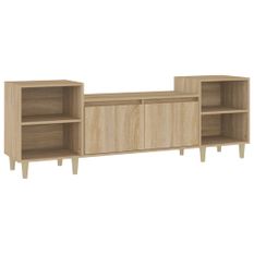 Meuble TV Chêne sonoma 160x35x55 cm Bois d'ingénierie