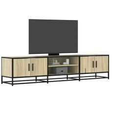 Meuble TV chêne sonoma 180x35x41 cm bois d'ingénierie