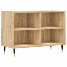 Meuble TV chêne sonoma 69,5 x 30 x 50 cm bois d'ingénierie