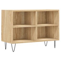 Meuble TV chêne sonoma 69,5 x 30 x 50 cm bois d'ingénierie