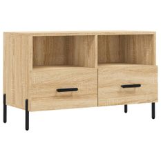 Meuble TV Chêne sonoma 80x36x50 cm Bois d'ingénierie