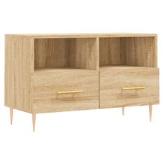 Meuble TV Chêne sonoma 80x36x50 cm Bois d'ingénierie