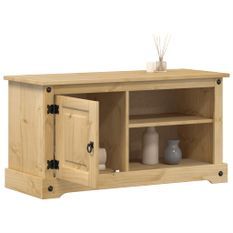 Meuble TV Corona 100x37x52 cm bois de pin massif