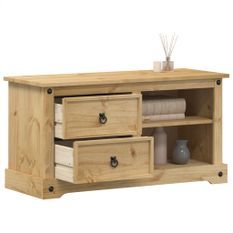 Meuble TV Corona 100x40x52 cm bois de pin massif