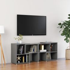 Meuble TV Gris 104x30x52 cm