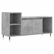 Meuble TV Gris béton 100x35x55 cm Bois d'ingénierie