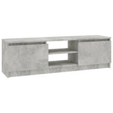 Meuble TV Gris béton 120x30x35,5 cm