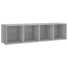 Meuble TV Gris béton 142,5x35x36,5 cm