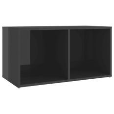 Meuble TV Gris brillant 72x35x36,5 cm