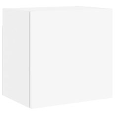 Meuble TV mural blanc 40,5x30x40 cm bois d'ingénierie