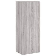 Meuble TV mural sonoma gris 40,5x30x102 cm bois d'ingénierie