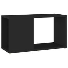 Meuble TV Noir 60x24x32 cm