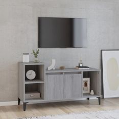 Meuble TV Sonoma gris 100x35x55 cm Bois d'ingénierie