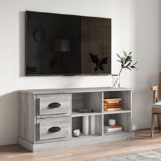 Meuble TV sonoma gris 102x35,5x47,5 cm bois d'ingénierie