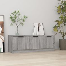 Meuble TV Sonoma gris 102x35x36,5 cm Bois d'ingénierie