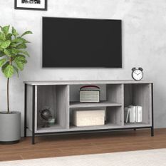 Meuble TV sonoma gris 102x35x45 cm bois d'ingénierie