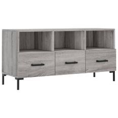 Meuble TV sonoma gris 102x36x50 cm bois d'ingénierie