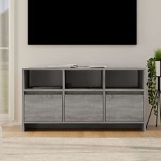 Meuble TV Sonoma gris 102x37,5x52,5 cm Bois d'ingénierie