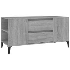 Meuble TV Sonoma gris 102x44,5x50 cm Bois d'ingénierie