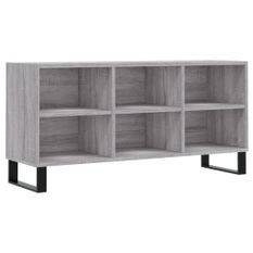 Meuble TV sonoma gris 103,5x30x50 cm bois d'ingénierie