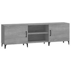Meuble TV Sonoma gris 150x30x50 cm Bois d'ingénierie