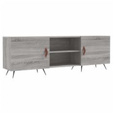 Meuble TV sonoma gris 150x30x50 cm bois d'ingénierie