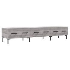 Meuble TV sonoma gris 150x36x30 cm bois d'ingénierie