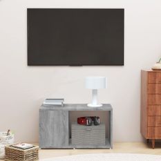 Meuble TV Sonoma gris 60x24x32 cm Bois d'ingénierie