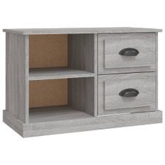 Meuble TV sonoma gris 73x35,5x47,5 cm bois d'ingénierie