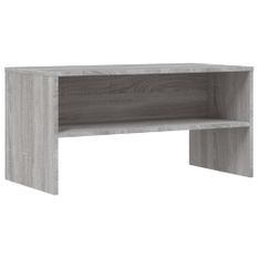 Meuble TV sonoma gris 80x40x40 cm bois d'ingénierie