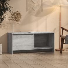 Meuble TV Sonoma gris 90x35x40 cm