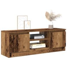 Meuble TV vieux bois 102x30x36 cm bois d'ingénierie