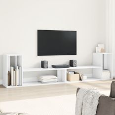 Meubles TV 2 pcs blanc 100x30x50 cm bois d'ingénierie