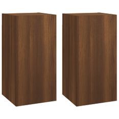 Meubles TV 2 pcs Chêne marron 30,5x30x60 cm Bois d'ingénierie