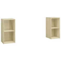 Meubles TV 2 pcs Chêne sonoma 72x35x36,5 cm 2