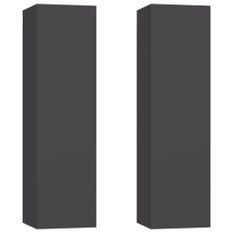 Meubles TV 2 pcs Gris 30,5x30x110 cm