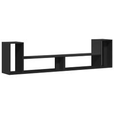 Meubles TV 2 pcs noir 100x30x50 cm bois d'ingénierie