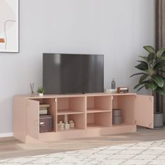 Meubles TV 2 pcs rose 67x39x44 cm acier