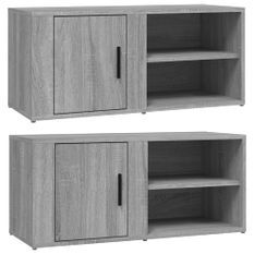 Meubles TV 2 pcs Sonoma gris 80x31,5x36 cm Bois d'ingénierie