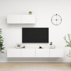 Meubles TV 3 pcs Blanc