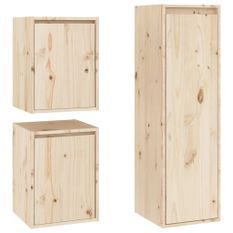 Meubles TV 3 pcs Bois massif de pin