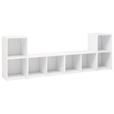 Meubles TV 4 pcs Blanc 72x35x36,5 cm